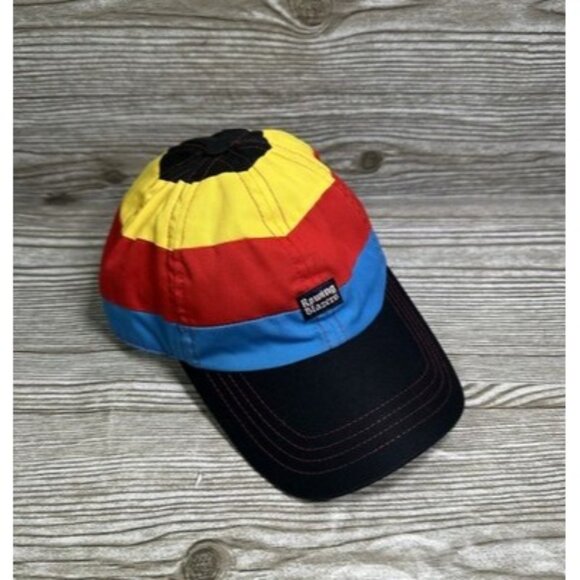 Rowing Blazers Other - Rowing Blazers Black Blue Red Yellow Striped Baseball Hat Cap R.B. New York